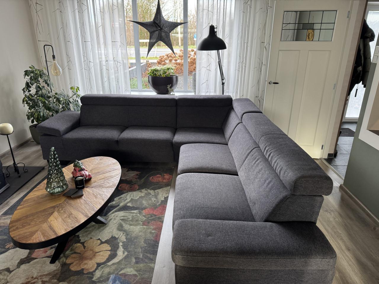 Hoekbank grijs 300*275