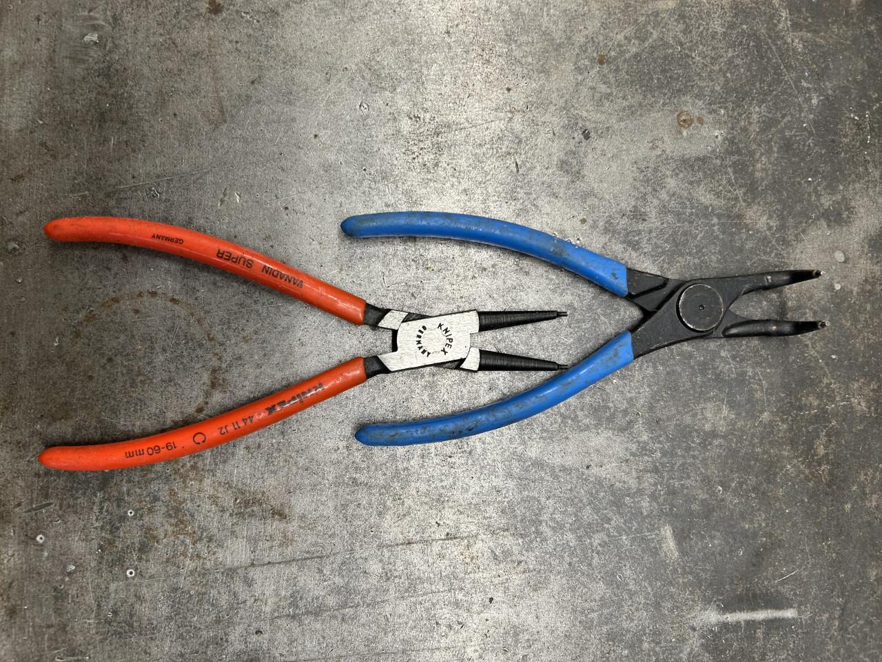 Diverse segerringtangen Knipex en Gedore