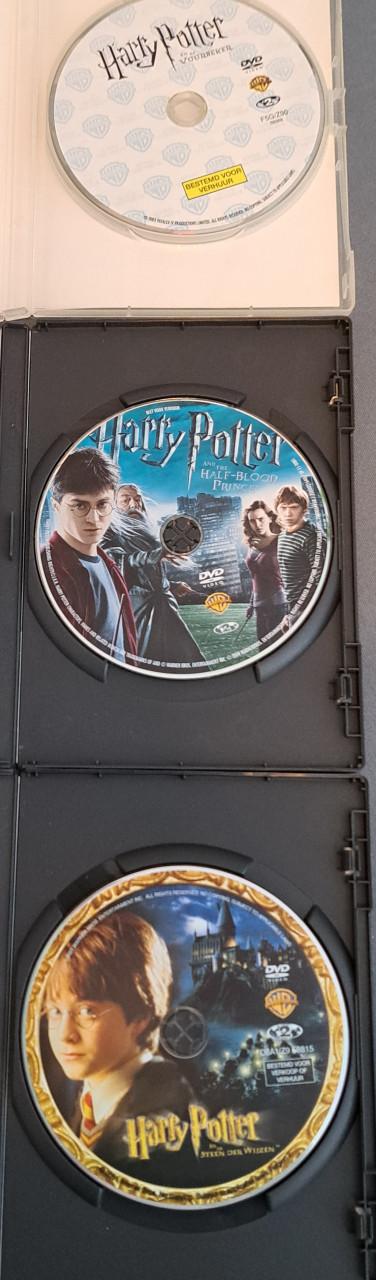 6 DVD's van Harry Potter