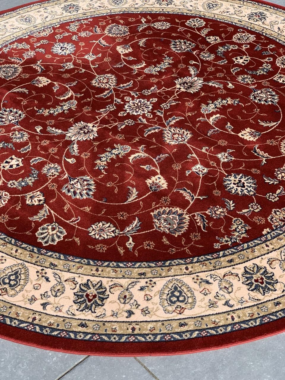 ❣️Schitterend Sfeervol Rond Vintage Vloerkleed in Nieuwstaat❣️