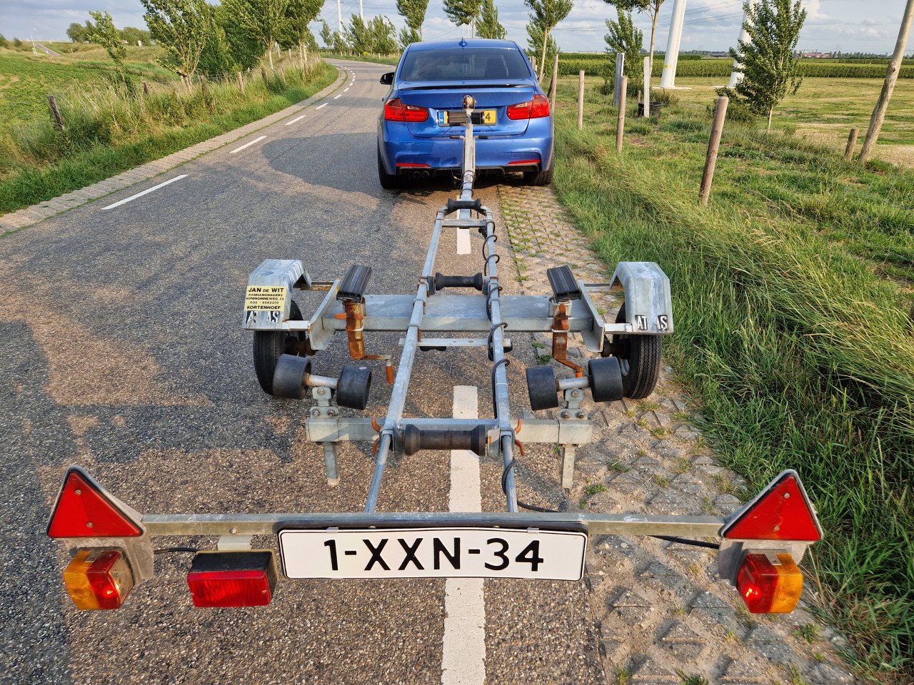 Boottrailer Atlas trailer met 750 kg Knott as 4.50 meter