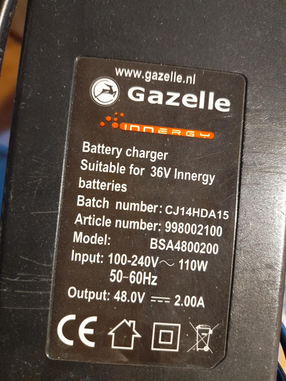 Gazelle oplader