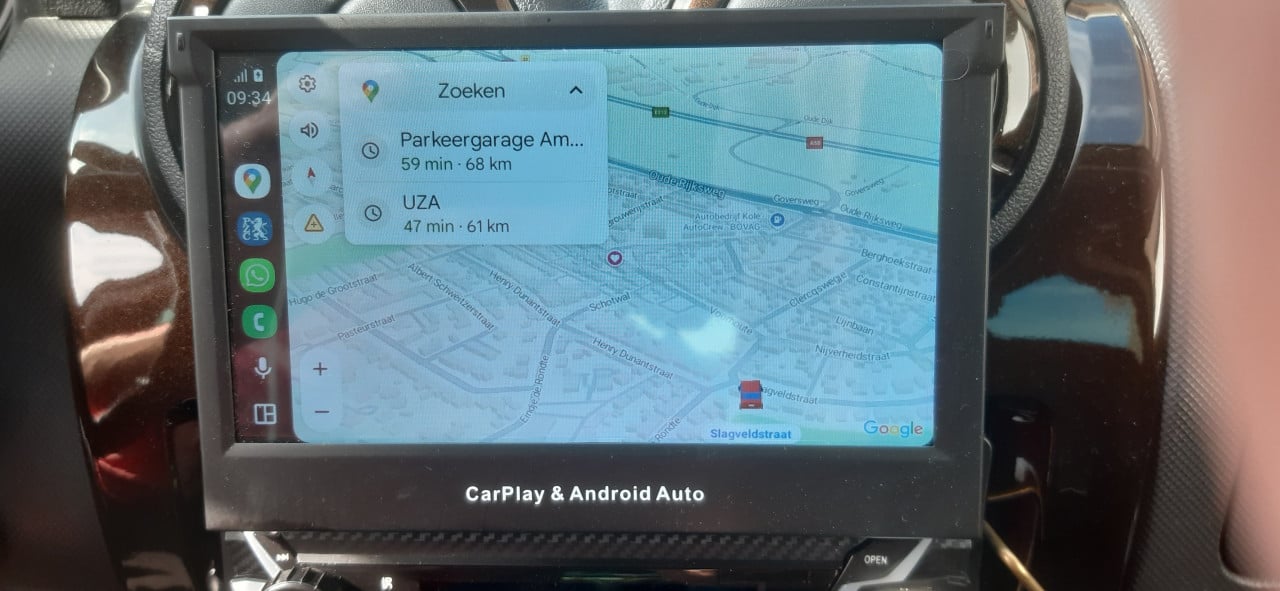 Auto Radio met met navigatie beeldscherm