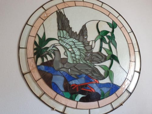 Glas in lood uit MEXICO - met geslepen rand..!!