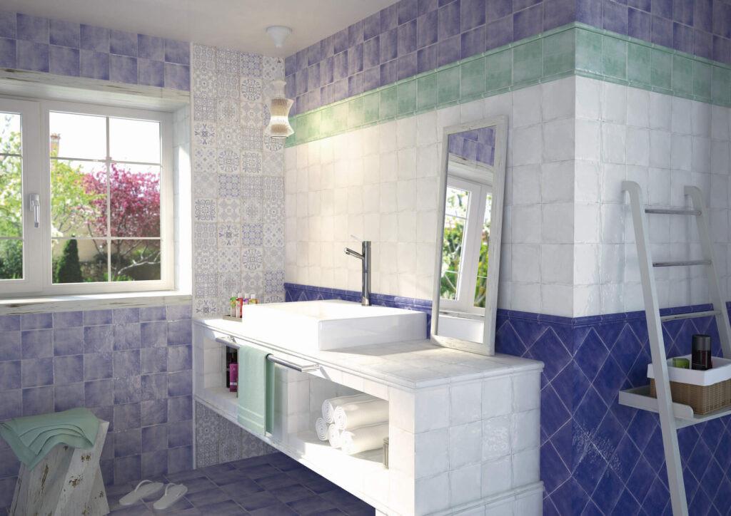 Ca 24 m² handvormlook wandtegels, glanzend wit 15x15 cm, 26,95 per m²