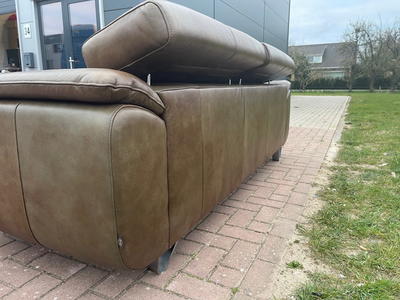 GRATIS LEVERING HEEL NL Henders & Hazel Echt Leer 3 zits Bankstel