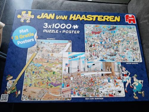 JAN VAN HAASTEREN 3 PUZZELS IN 1 DOOS (3000 Stukjes)