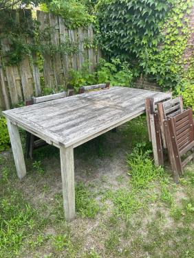 Houten tuinset