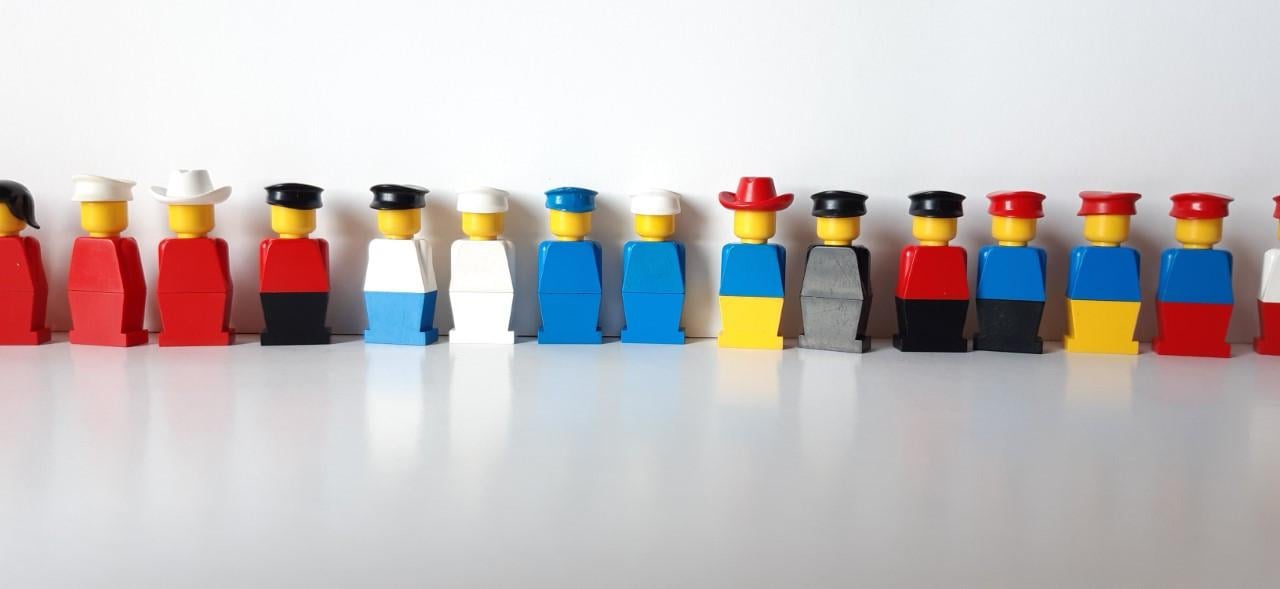 Lego minfiguren vintage, veel verschillende combinaties mogelijk