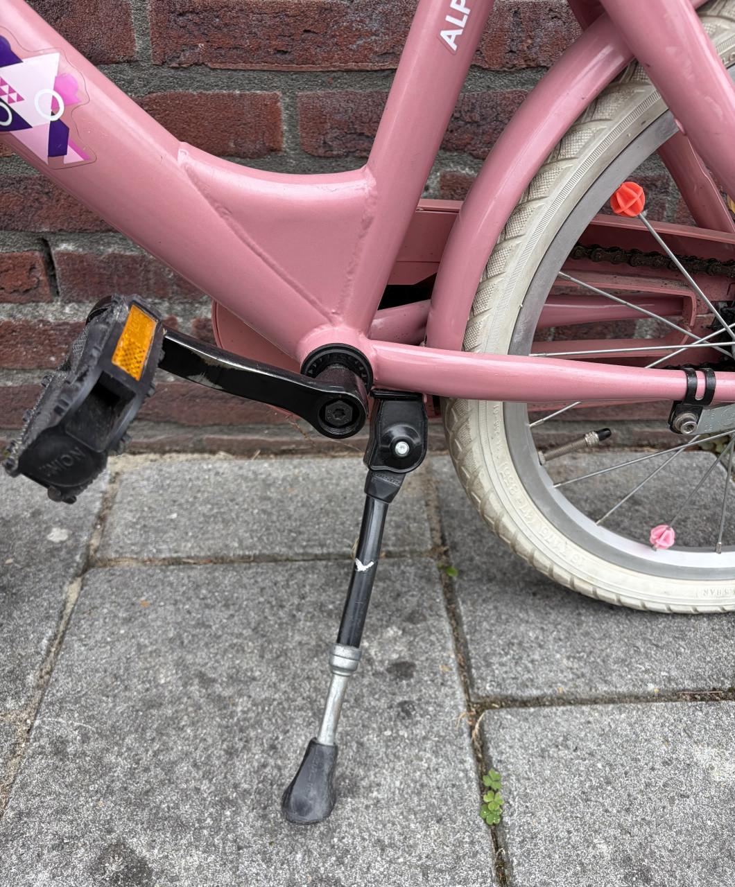 Roze meisjesfiets Alpina Clubb 16 inch