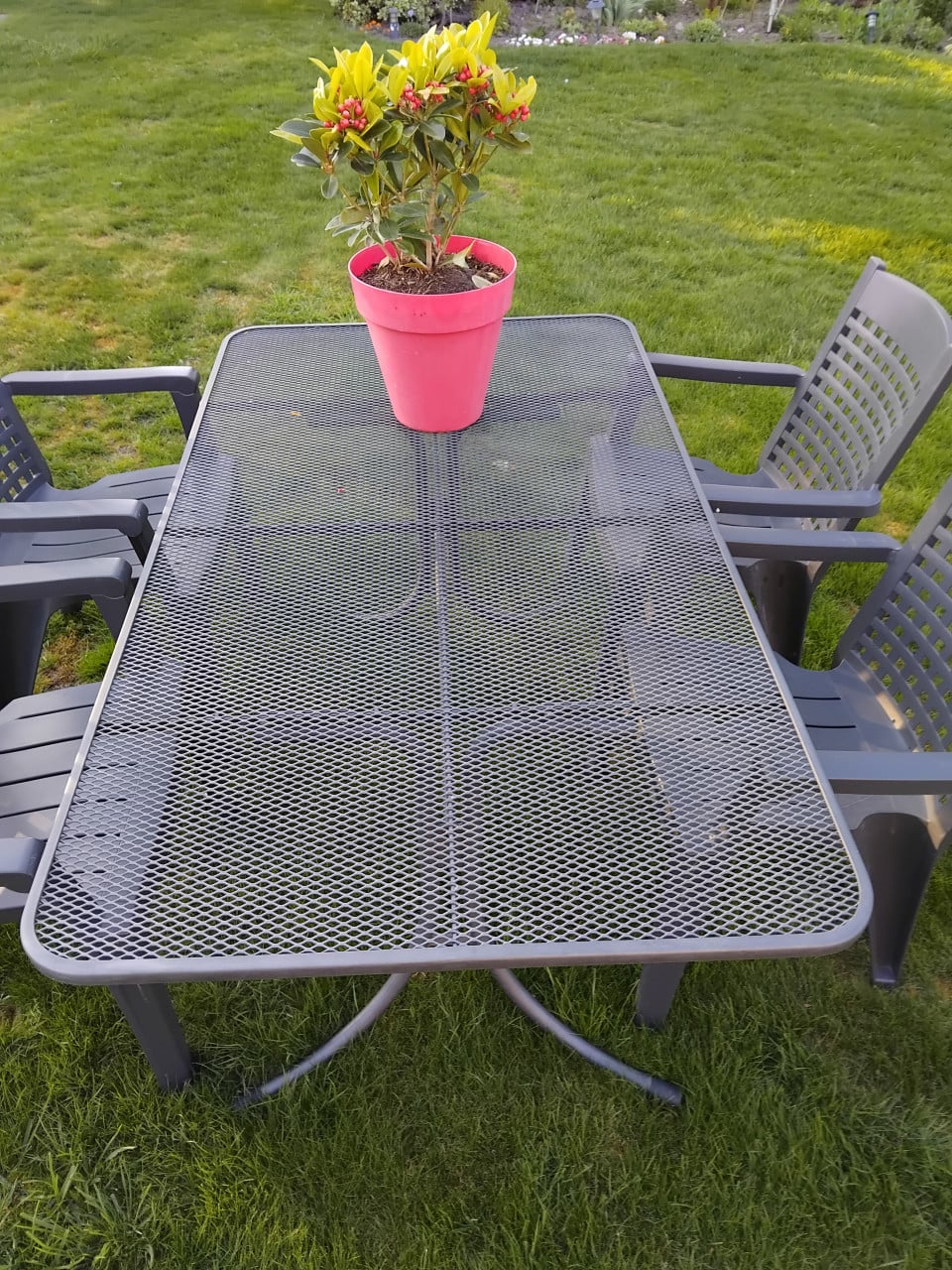 Tuinset tafel met stoelen