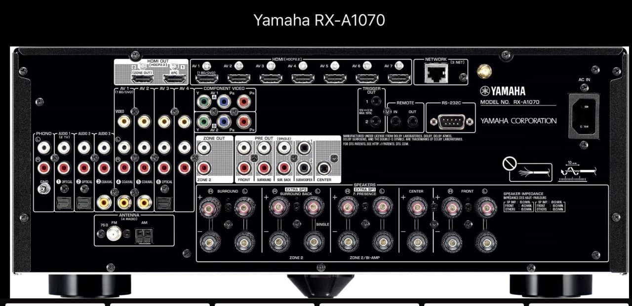 Versterker Yamaha RX-A1070