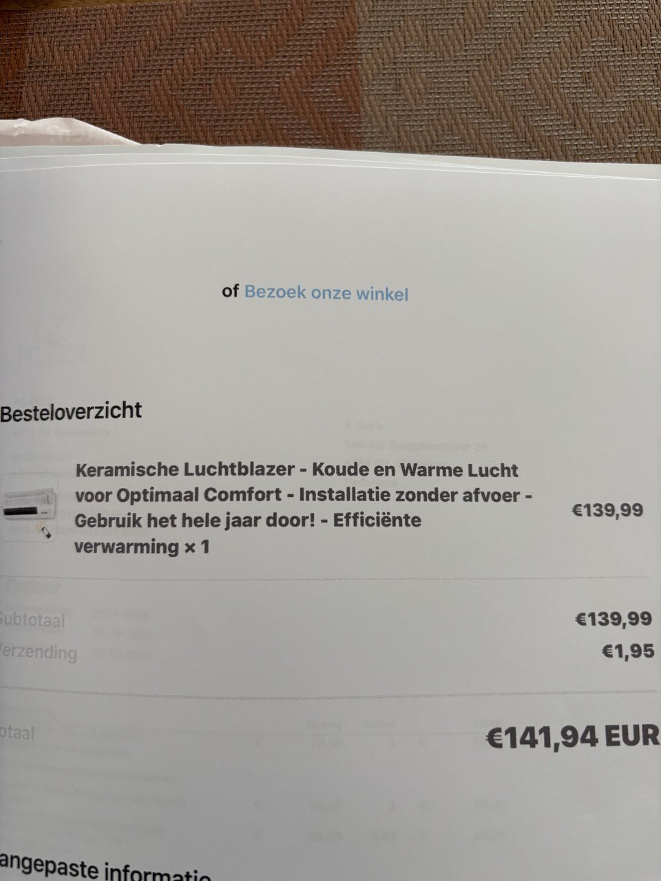 Airco zonder afvoer bv voor slaapkamer