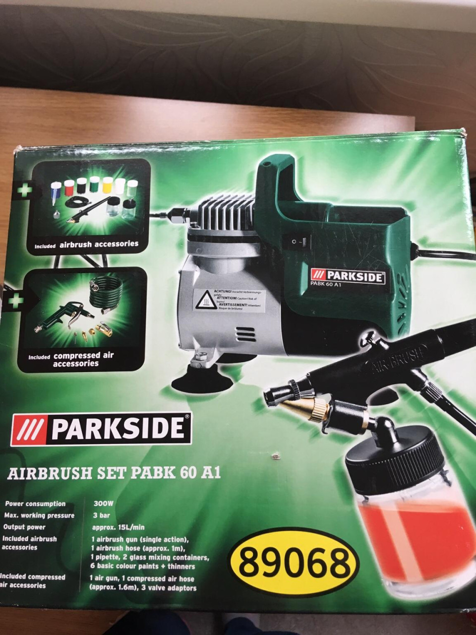 Parkside airbrush park 60-A1 ( niet gebruikt )