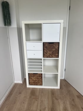 IKEA kallax kast met inzetstukken