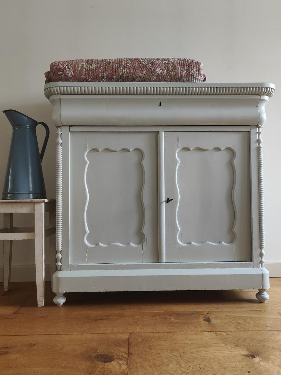 Mooie brocante Biedermeier kast