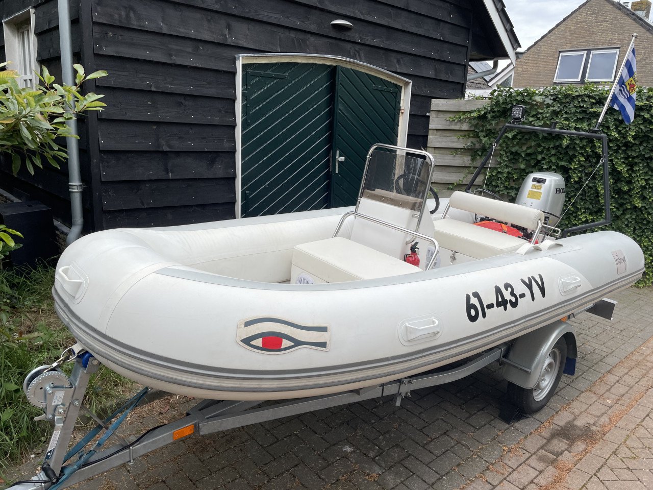 4mtr RIB allu.V-bodem +25pk Honda BB