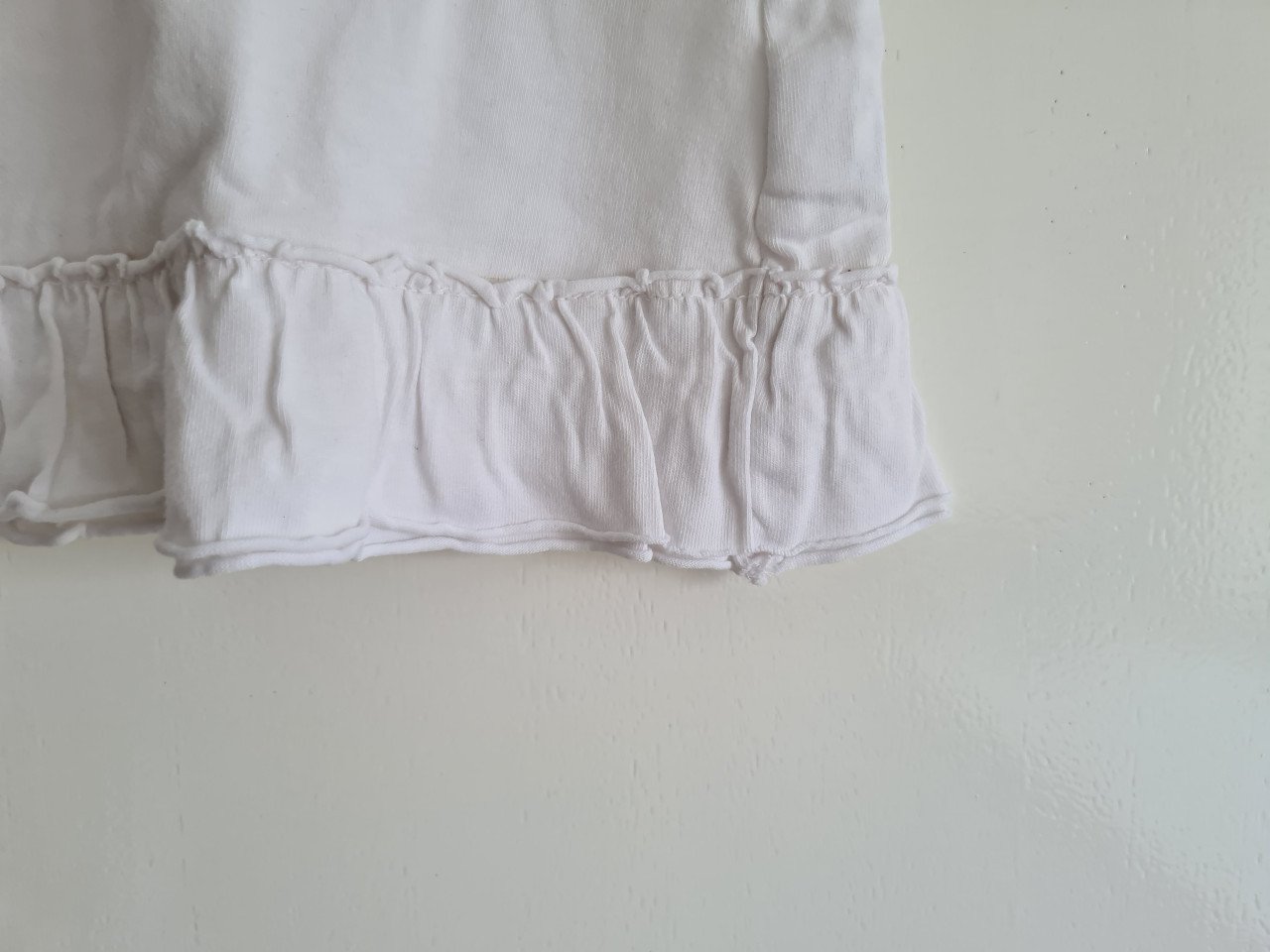 Zara wit A-Line shirt met roezel  Mt 122