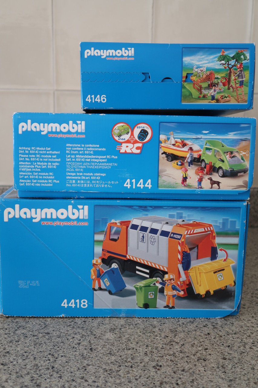Complete sets playmobil, gezinsauto met speedboot, appeloogst, Princess