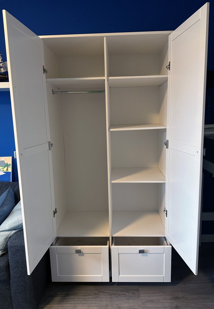 Bopita kledingkast wit (200x100)