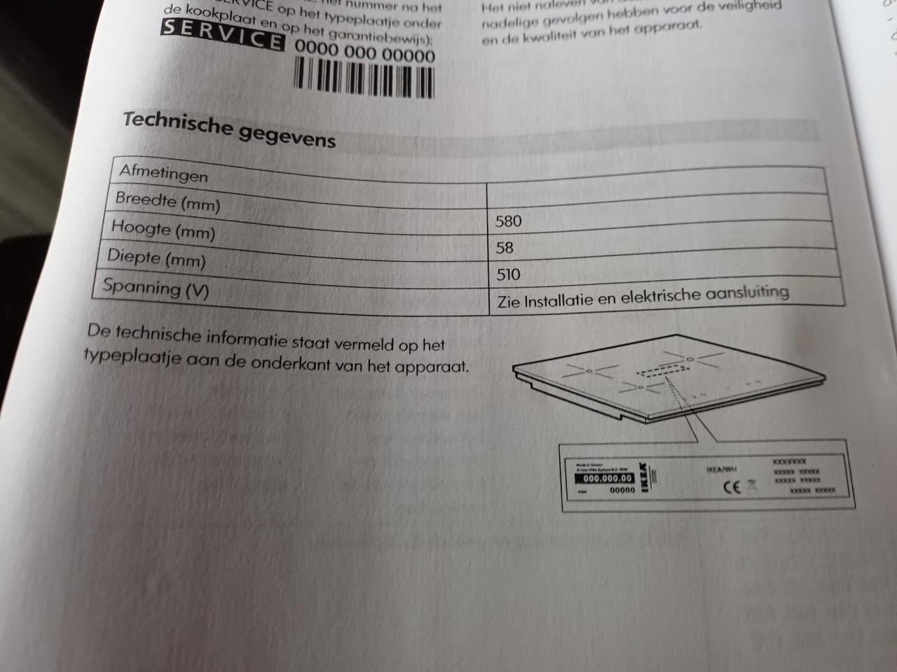Whirlpool inductiekookplaat W10815999 – Single Zone