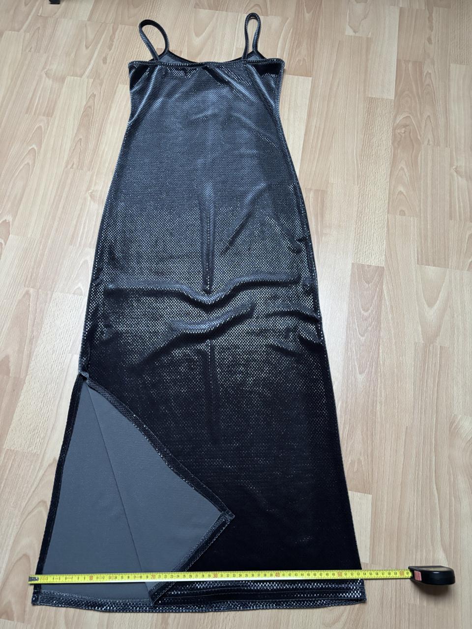 Partydress feestjurk zwart  veel stretch maat 36/38