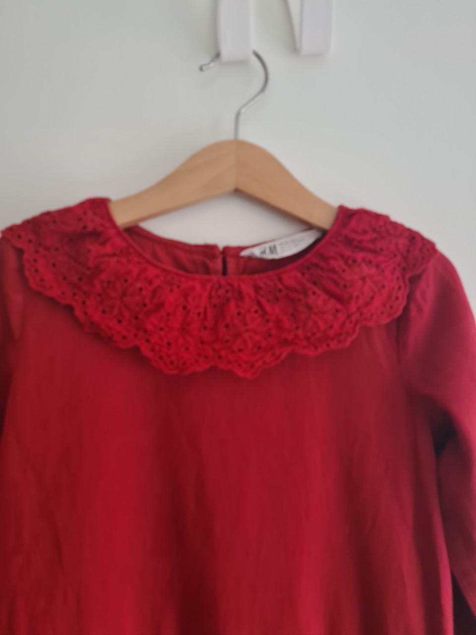 H&M rode jurk Maat 122