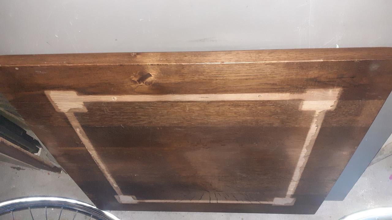 1 x Salontafel eiken 60 x 60 cm...& 1 x donker hout Salontafel exotisch