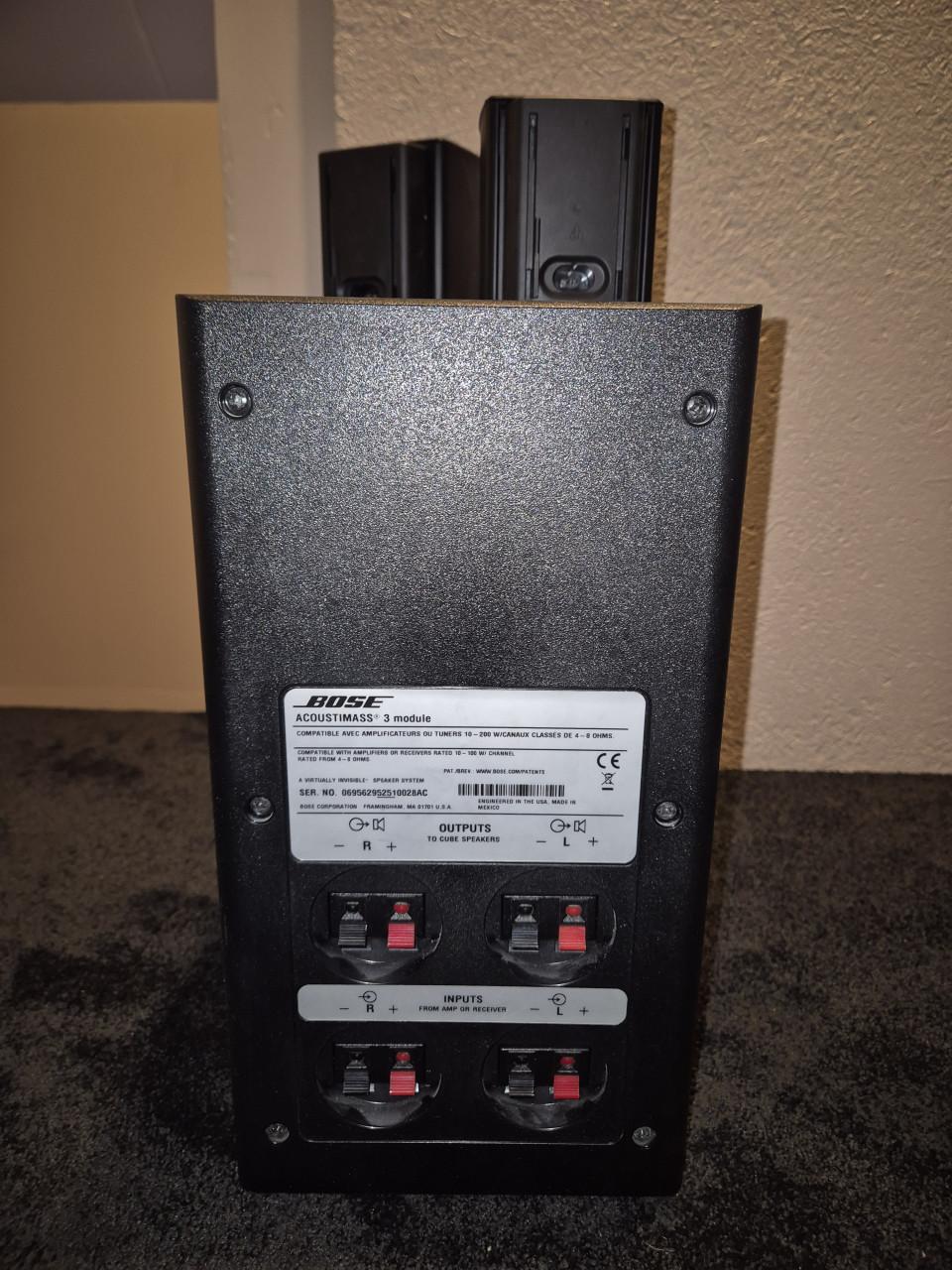 Bose Acoustimass 3 Serie 3 + Bose 161