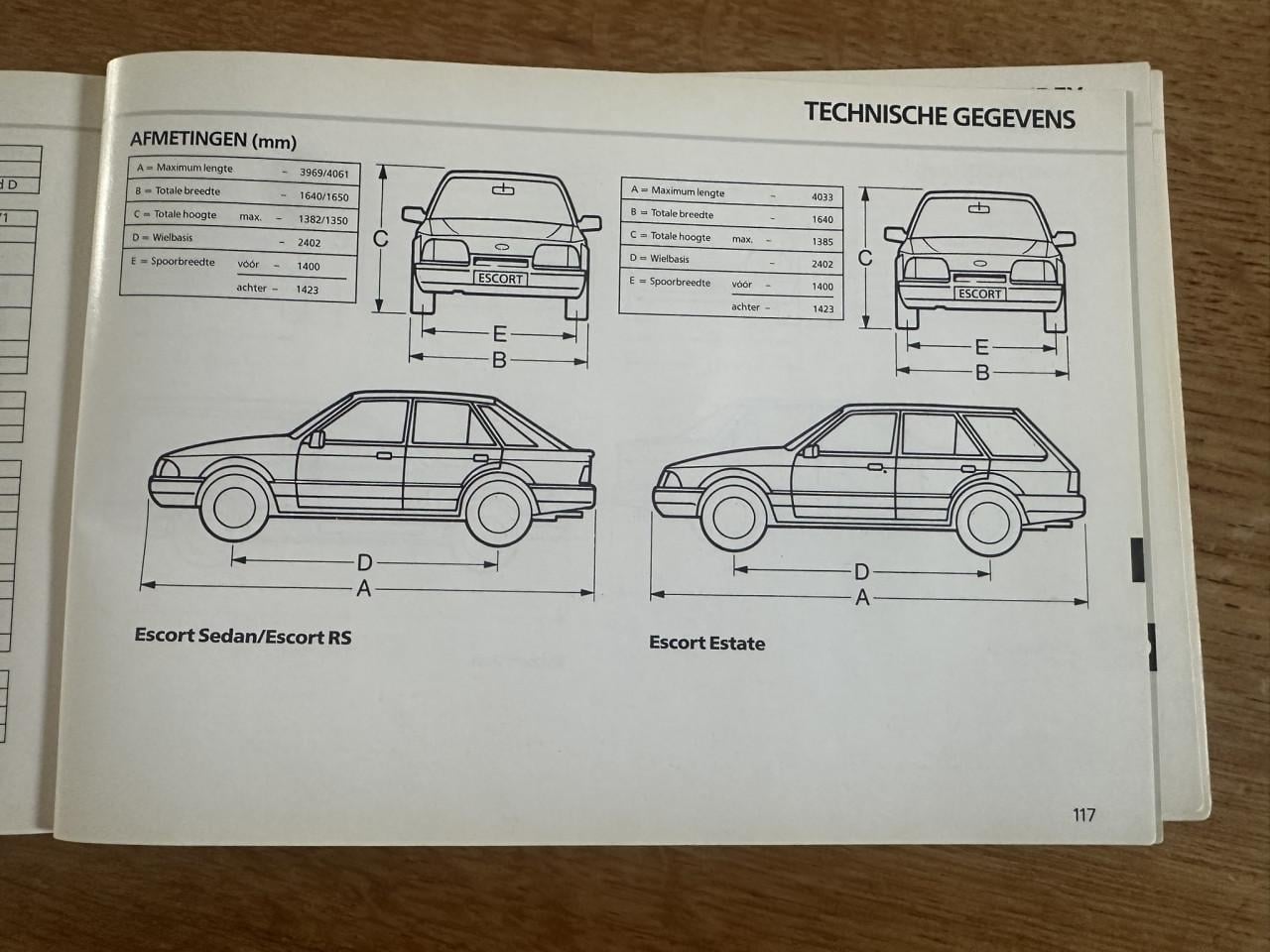 Instructieboekje voor FORD Escort en FORD Orion