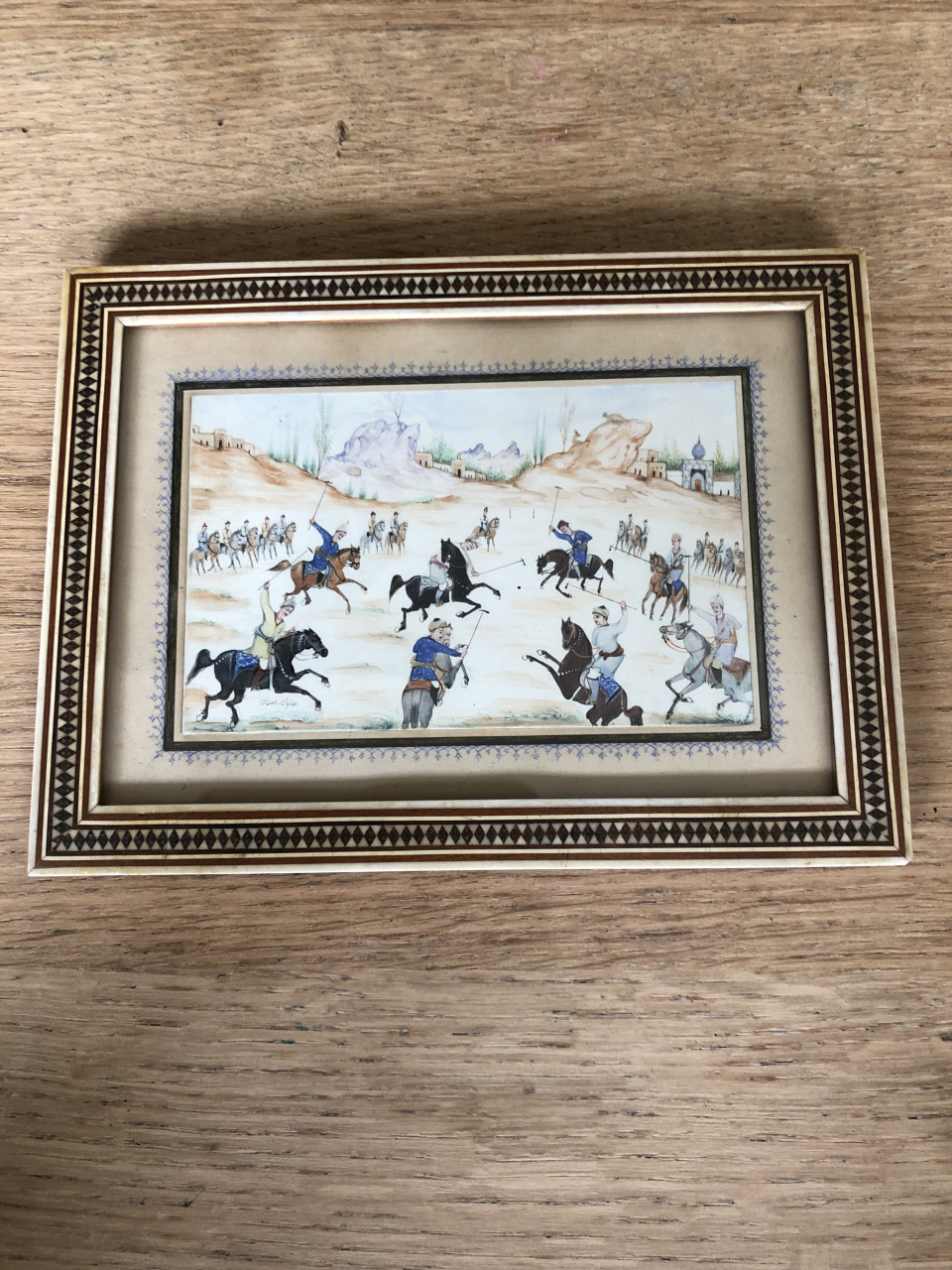 Perzische miniatuur schilderen.