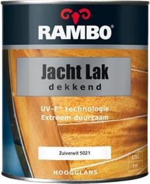 Rambo Jachtlak Dekkend Zuiverwit/RAL 9010 of RAL 9016 Hoogglans