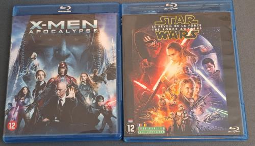 2 x Blu-Ray "X-Men Apocalypse" en "Star Wars"