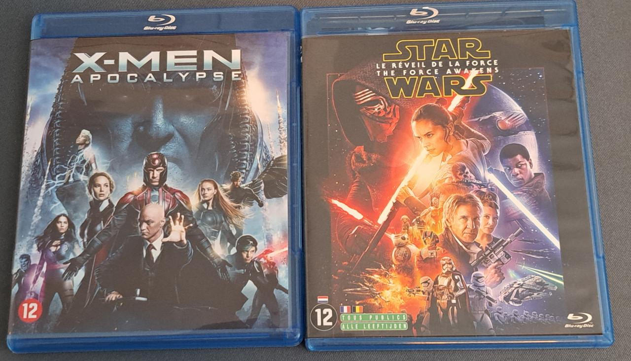 2 x Blu-Ray "X-Men Apocalypse" en "Star Wars"