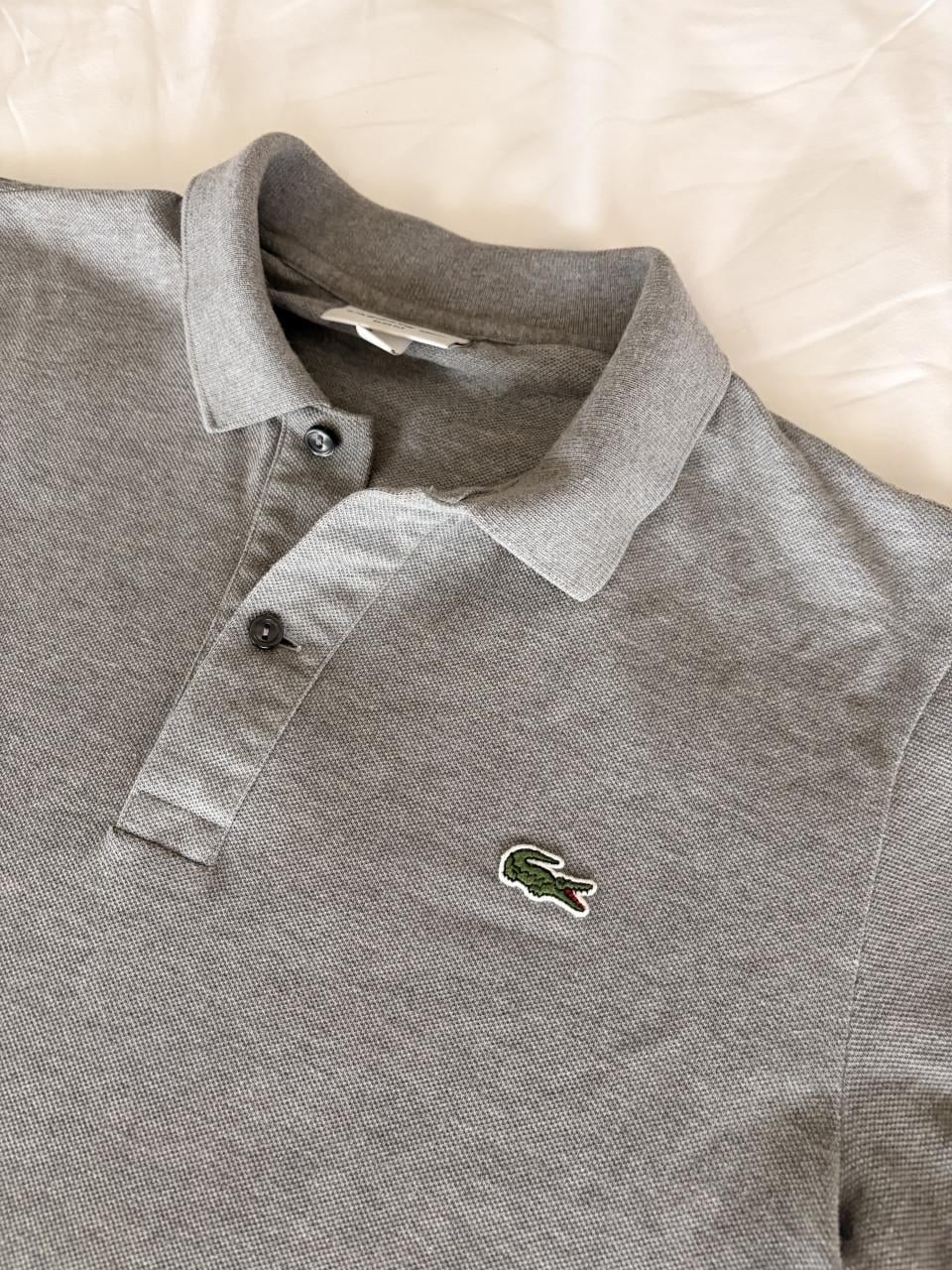 Lacoste Slim Fit Polo Grijs Heren M