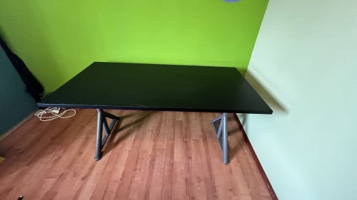 Ikea IDASEN Bureau, zwart/donkergrijs, 160x80 cm