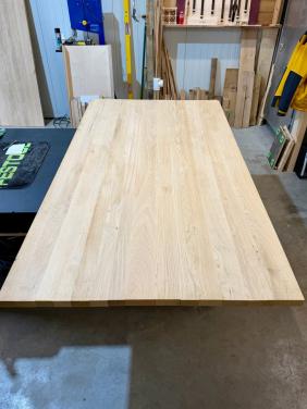 Eiken eetkamertafel bladen