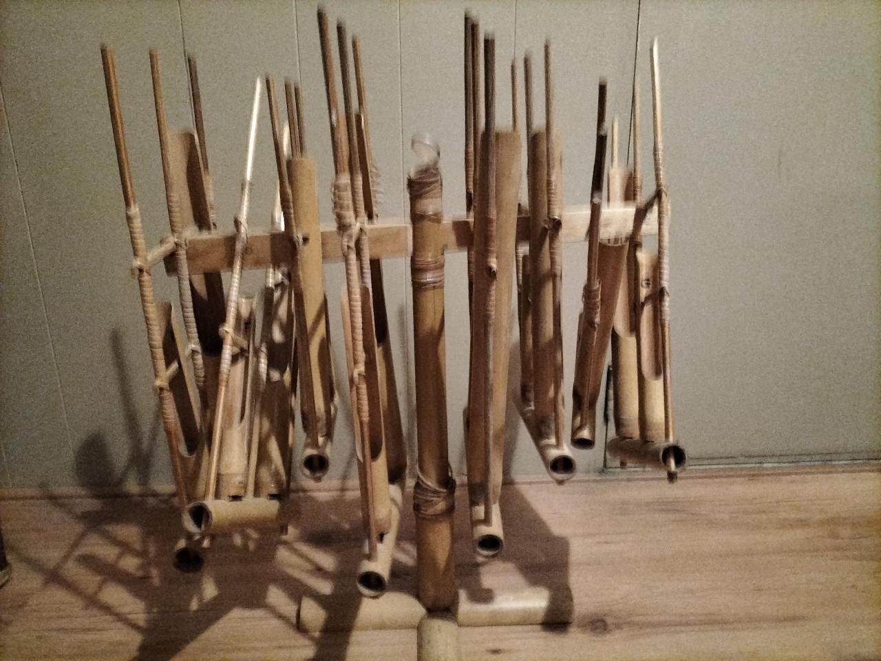 Indonesisch instrument van bamboe