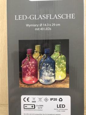 Decoratie vaas met led lampjes