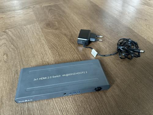 Nedis HDMI switch (3 apparaten 4K, 60Hz)