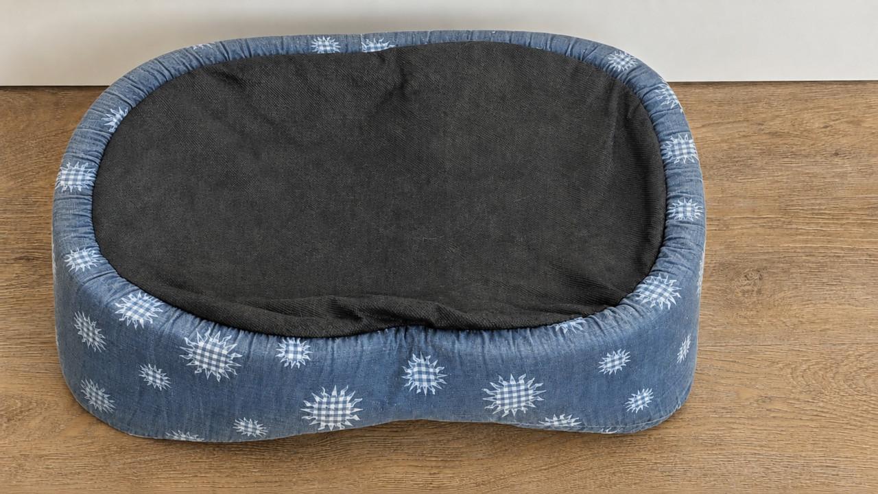 Jeansblauwe Hondenmand / Kattenmand (50x39 cm) – Nette staat