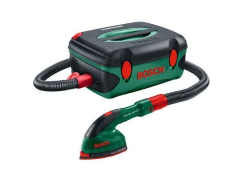 Bosch Ventaro schuurmachine met stofafzuiging en Top craft verfafbrander