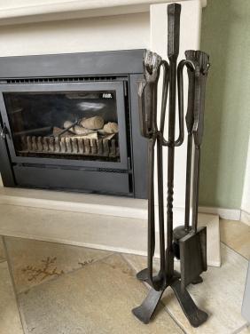 Smeedstalen haardstel