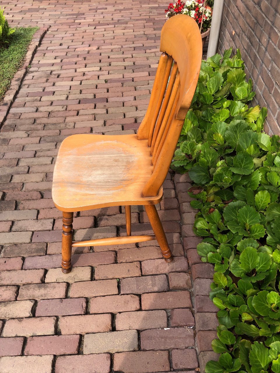 4 houten eettafel stoelen.