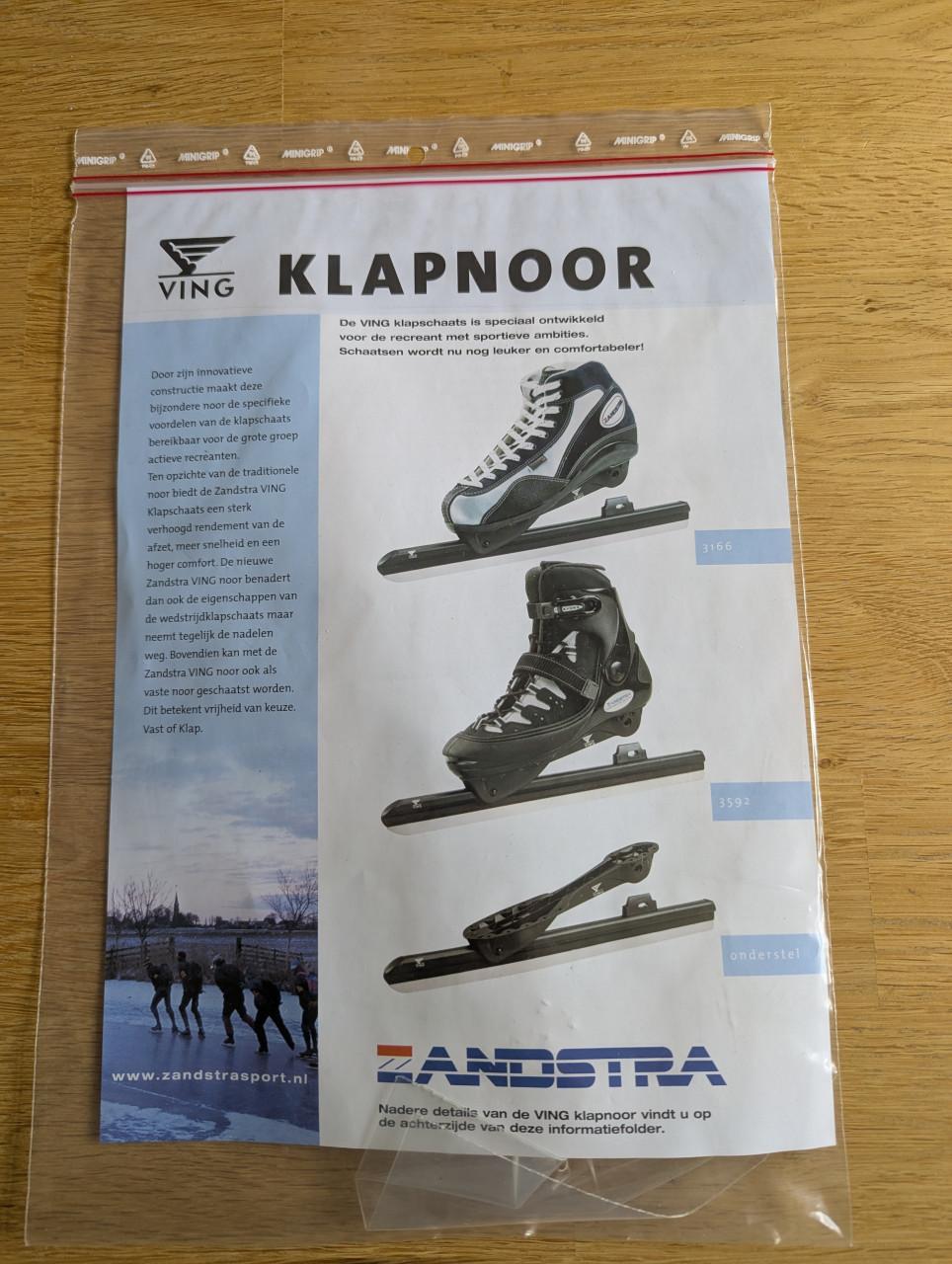 Zandstra Ving klapschaatsen maat 45