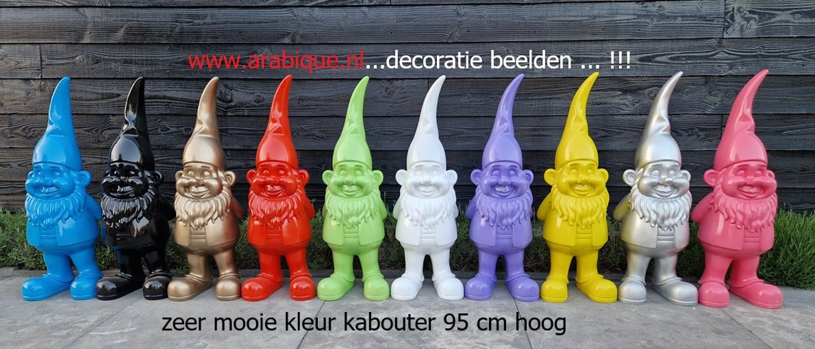 Kleur kabouter  95 cm hoog