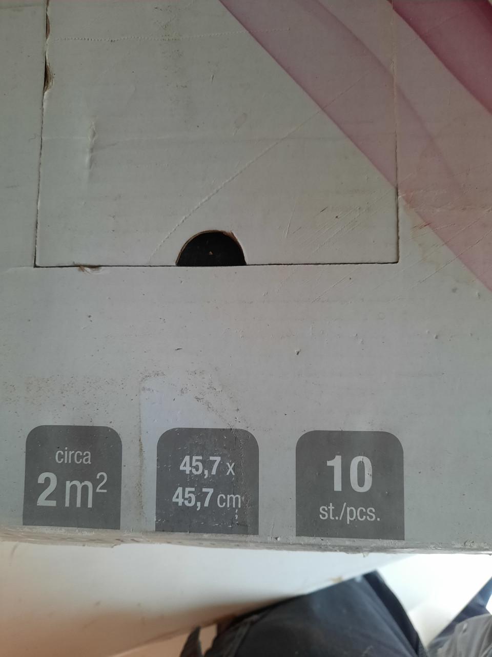 Restje nieuwe zelfklevende PVC vloertegels antraciet. Flexxfloor