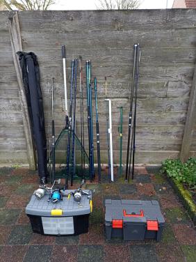 Hengels met toebehoren