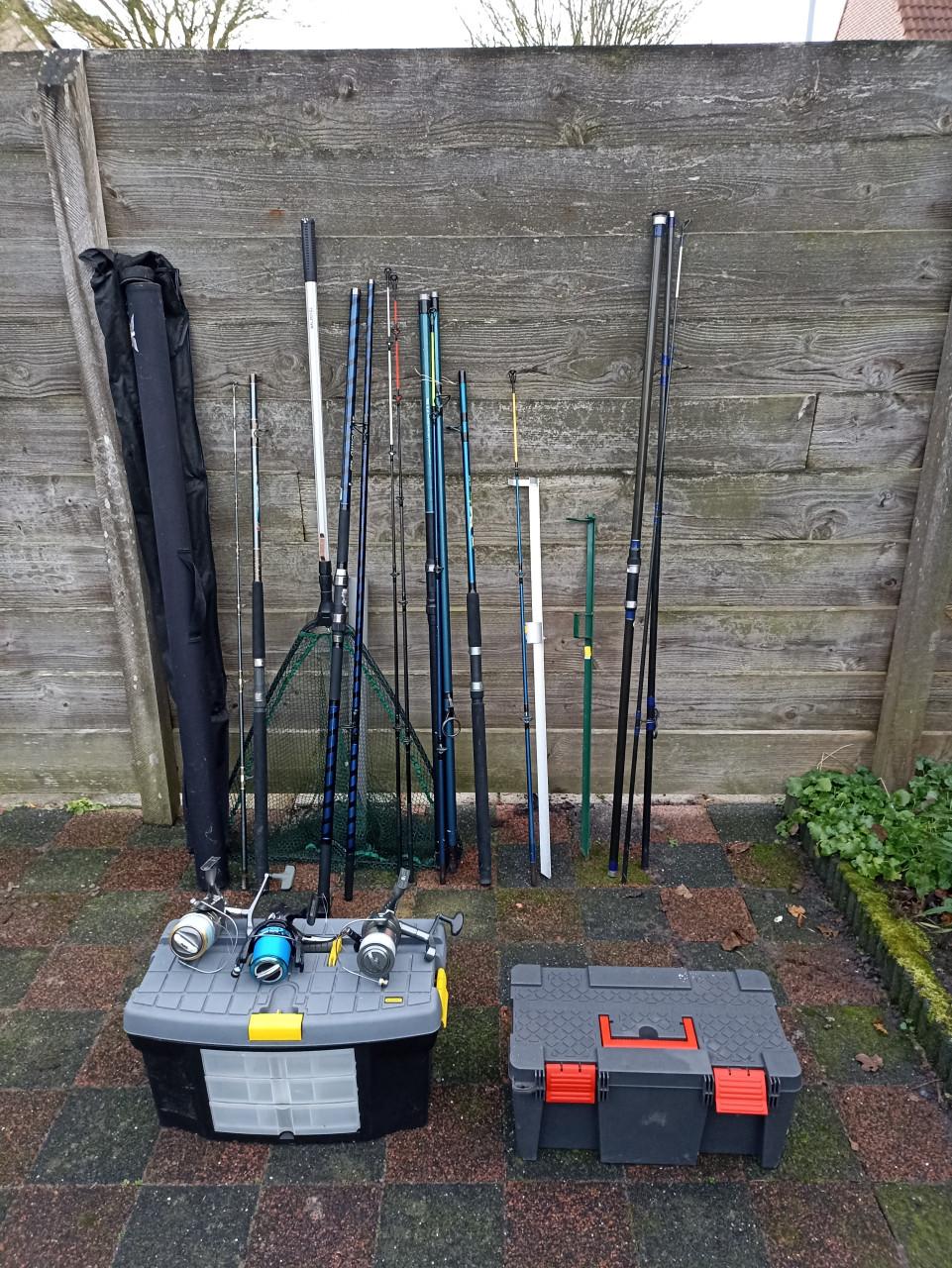 Hengels met toebehoren