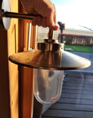 Massive buitenlamp RVS/Inox